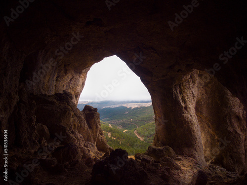 Photograph of the Cueva de los Pilares in the municipality of Añon del Moncayo, an incredible place next to the top of Moncayo, Aragon. Spain.
 photo