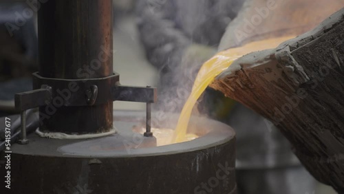 Melting metal in a steel mill