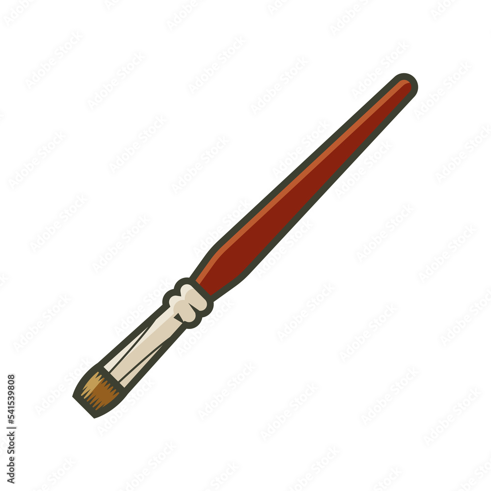 isolated artistic brush isolated artistic brush