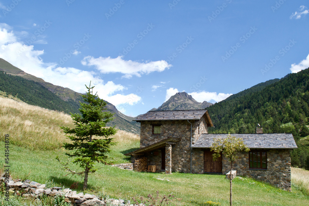 house in Pyrenees mountain Andorra