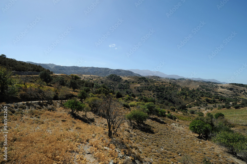 Le chemin géologique de Goniès près de Gazi en Crète