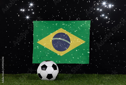 Flag of Brazil  football stadium
