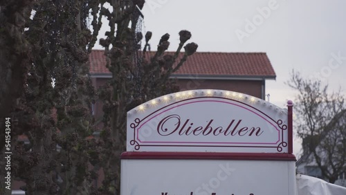 Sale of doughnut in booth