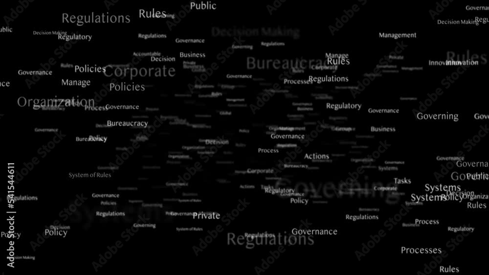 GOVERNANCE Keywords Animation, Background, Loop, 4k
