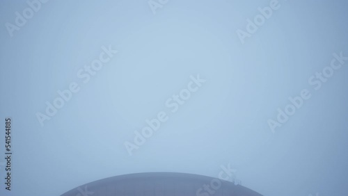 Large industrial tank on industrial area