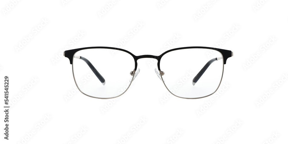 eyeglasses isolated on white background - obrazy, fototapety, plakaty 