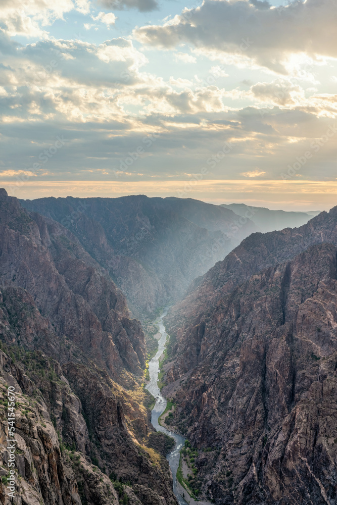 Sunset at the Black Canyon of the Gunnison National Park, South Rim - Sunset Point
