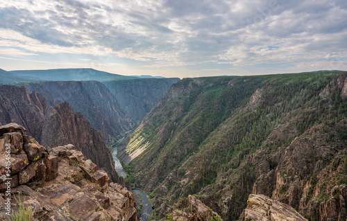 Sunrise at the Black Canyon of the Gunnison National Park, Sunset view