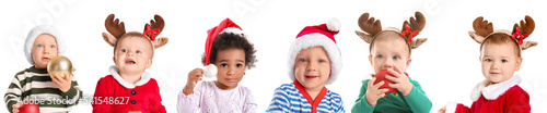 Collage of cute babies in C...