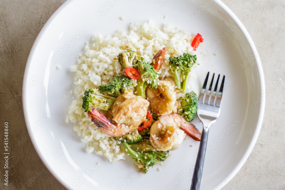 Garlic Shrimp & Broccoli Garlic Shrimp & Broccoli