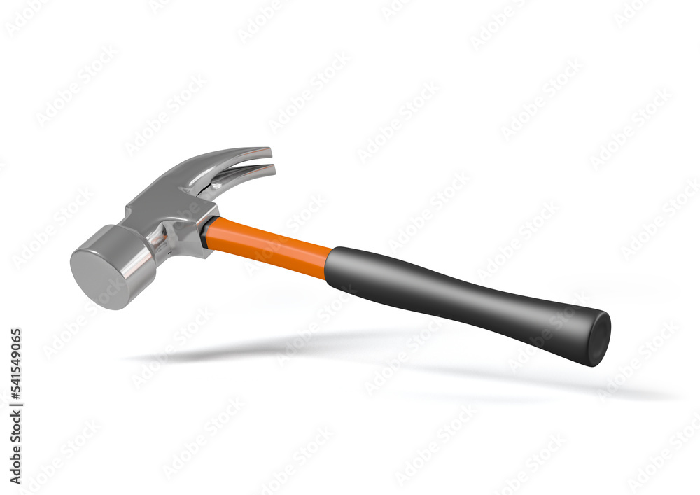 Hammer isolated on the white background