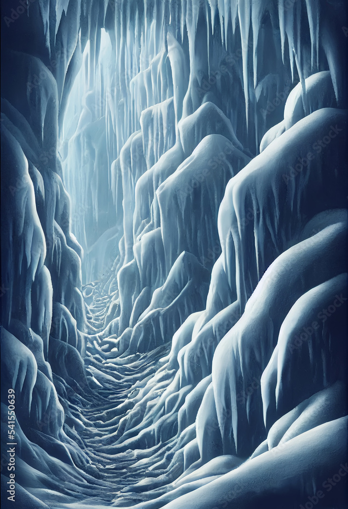 Obraz premium icy cave