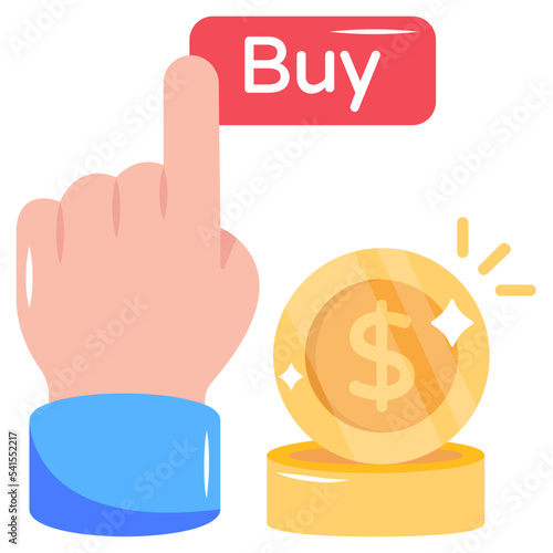 A customizable flat icon of wealth 