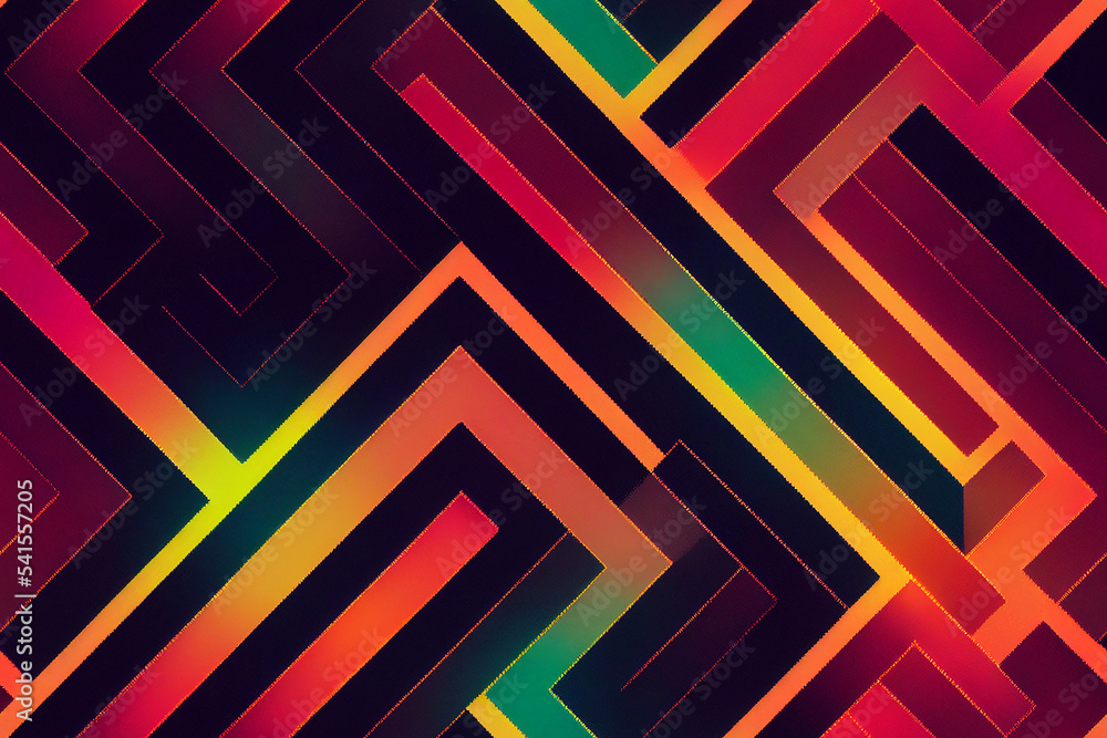 Abstract Neon Pattern inspired by An Argyle Pattern Abstract Neon Pattern inspired by An Argyle Pattern