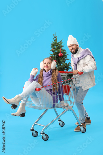 Young couple with Christmas...