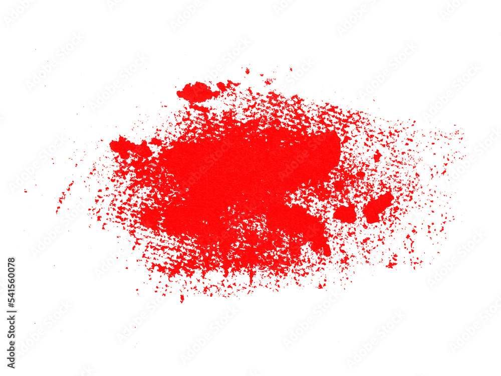 Blood stain on a white background