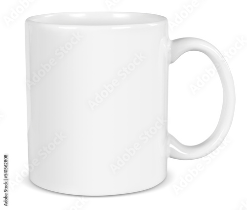 11 oz White Coffee Mug Mockup - Isolated photo