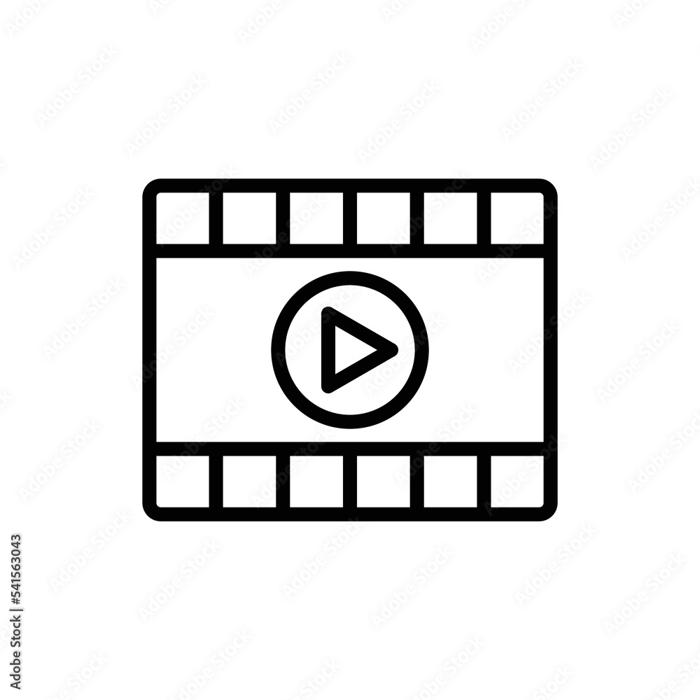 cinema player icon design vector template cinema player icon design vector template