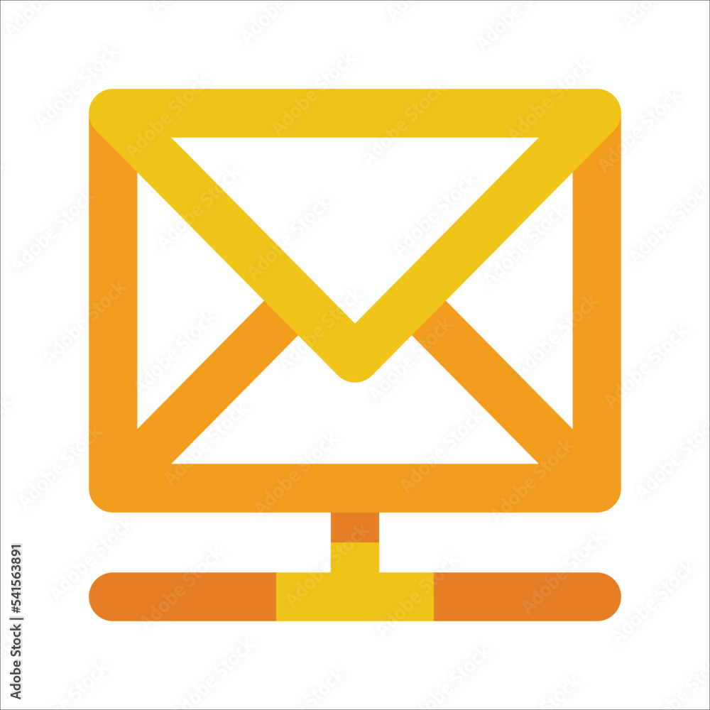 Mailbox server concept illustration icon.
