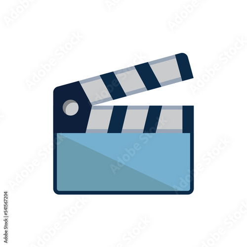 clapper board icon design vector template