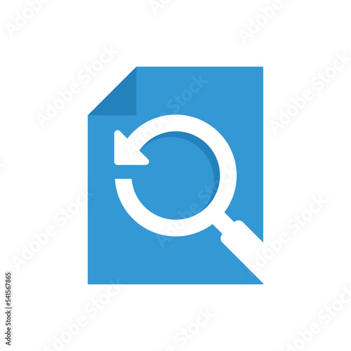 View and update file concept illustration icon