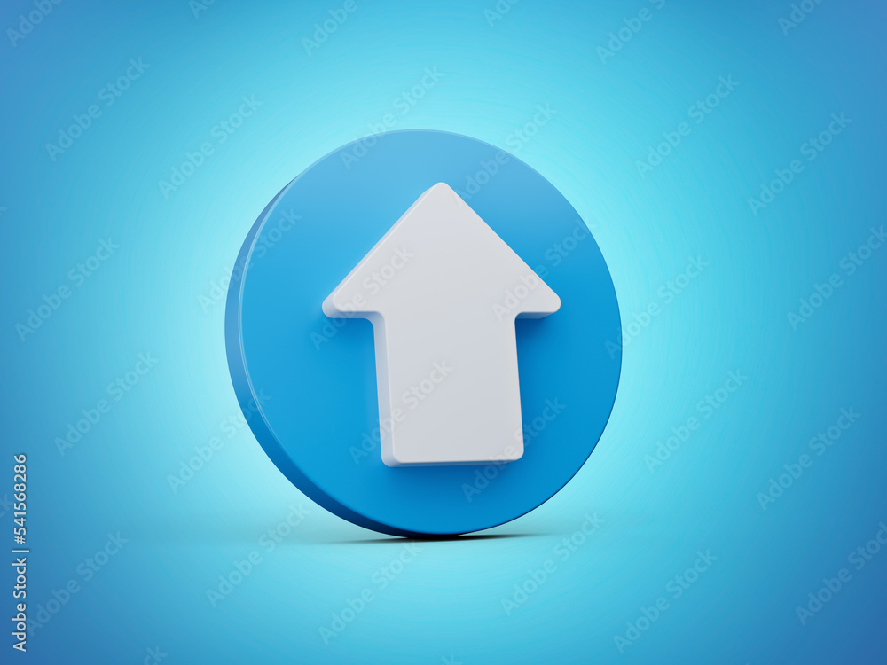 Upload sign Interface button isolated on white Background 3d illustration Upload sign Interface button isolated on white Background 3d illustration