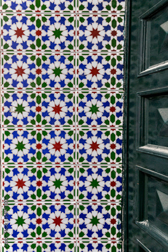 Moorish islamic tile design...