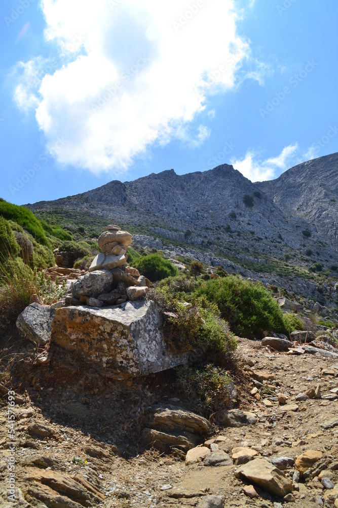 Wegweiser am Mount Zeus, Naxos Wegweiser am Mount Zeus, Naxos