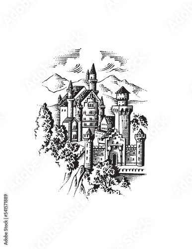 illustration of castle