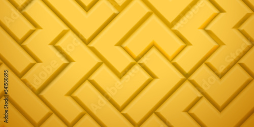 Abstract background made of tetris blocks in yellow colors