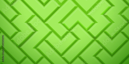 Abstract background made of tetris blocks in green colors