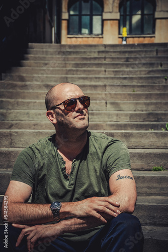 фотографія Portrait of Adam Morgan, and british actor