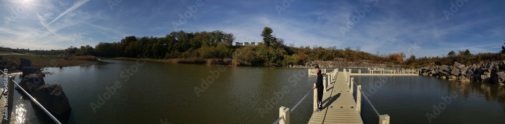 Fototapeta premium Autumn, Quarry Trails Metro Park, Columbus, Ohio