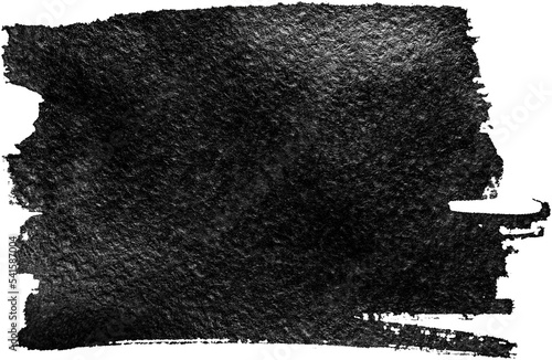 Black textured ink rectangle.