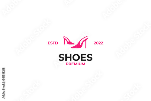 Free Download Creative high heels shoes logo design vector illustration - GFXLoad