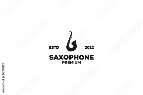 Saxophone icon logo design vector illustration