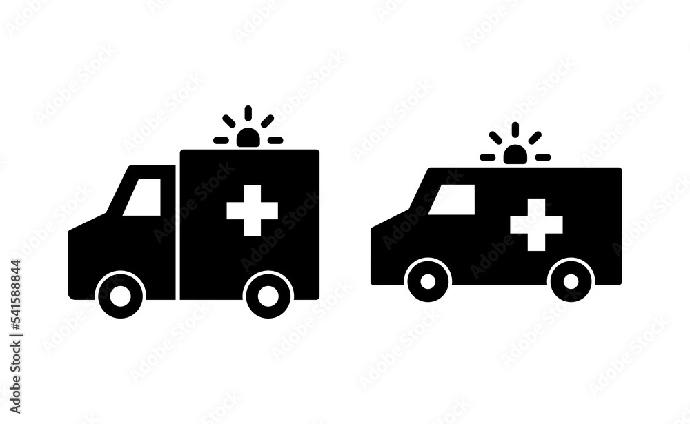 Ambulance icon vector for web and mobile app. ambulance truck sign and symbol. ambulance car Ambulance icon vector for web and mobile app. ambulance truck sign and symbol. ambulance car