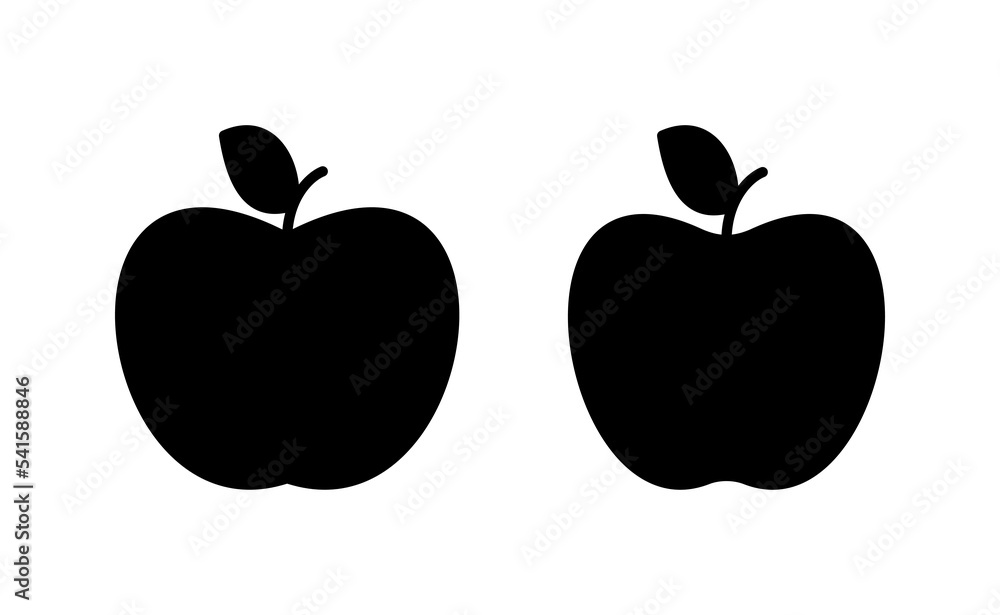 Apple icon vector for web and mobile app. Apple sign and symbols for web design. Apple icon vector for web and mobile app. Apple sign and symbols for web design.