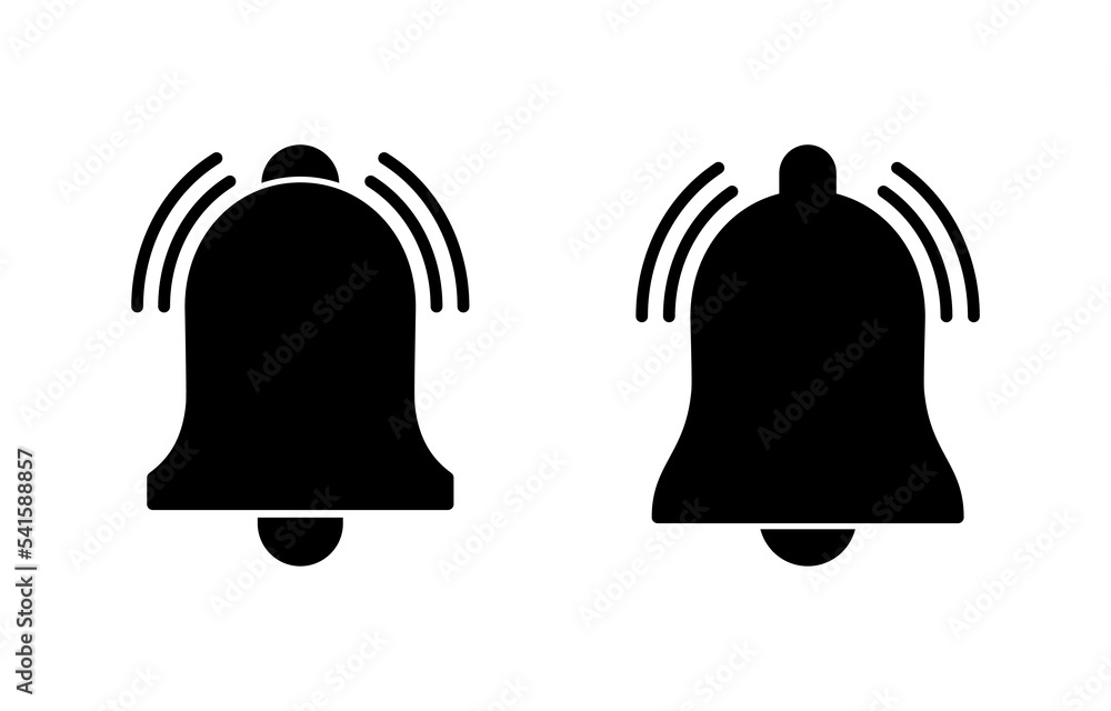 Bell Icon vector for web and mobile app. Notification sign and symbol for web site design Bell Icon vector for web and mobile app. Notification sign and symbol for web site design