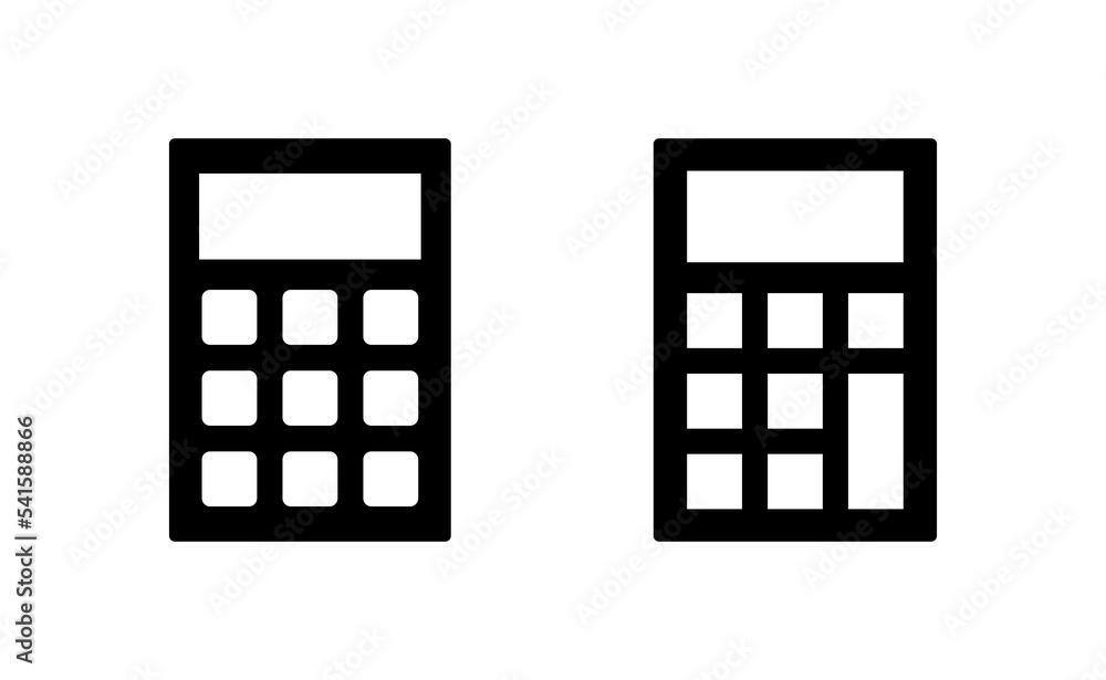 Calculator icon vector for web and mobile app. Accounting calculator sign and symbol. Calculator icon vector for web and mobile app. Accounting calculator sign and symbol.