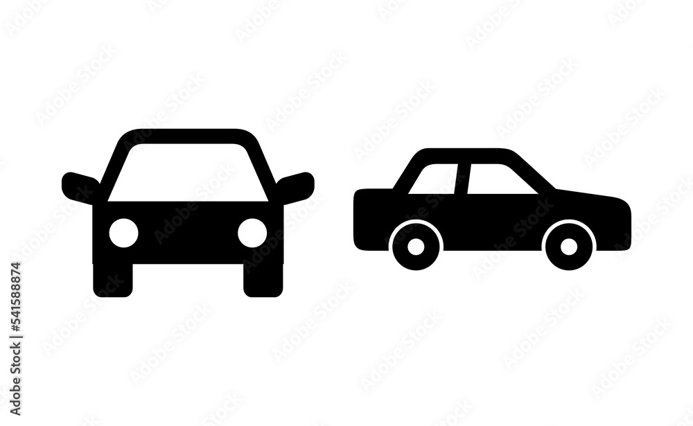 Car icon vector for web and mobile app. car sign and symbol. small sedan