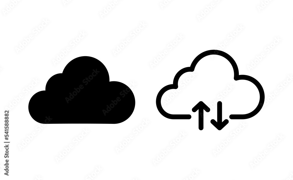 Cloud icon vector for web and mobile app. cloud sign and symbol Cloud icon vector for web and mobile app. cloud sign and symbol