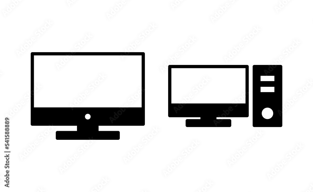 Computer icon vector for web and mobile app. computer monitor sign and symbol Computer icon vector for web and mobile app. computer monitor sign and symbol