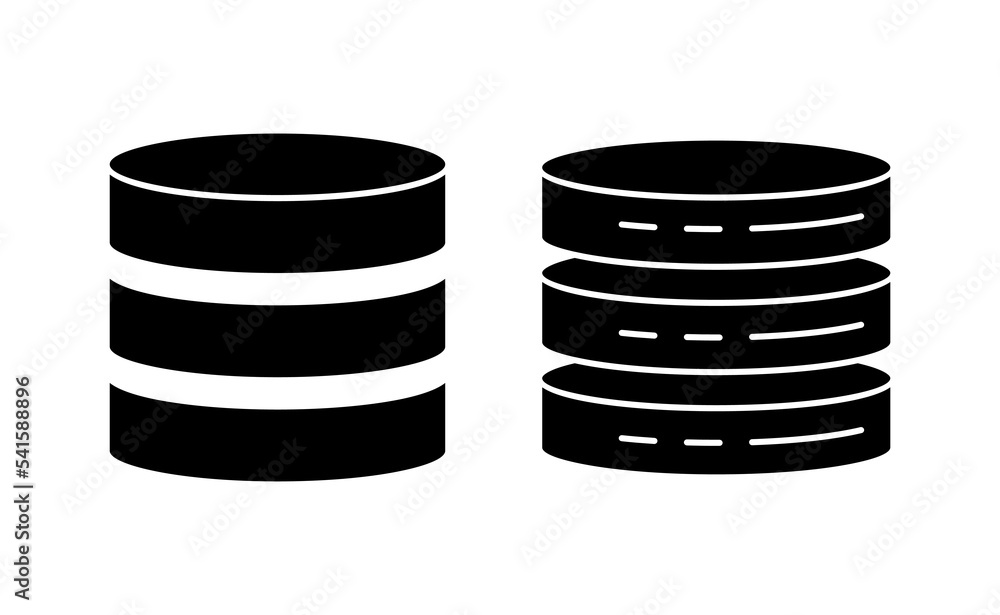 Database icon vector for web and mobile app. database sign and symbol Database icon vector for web and mobile app. database sign and symbol