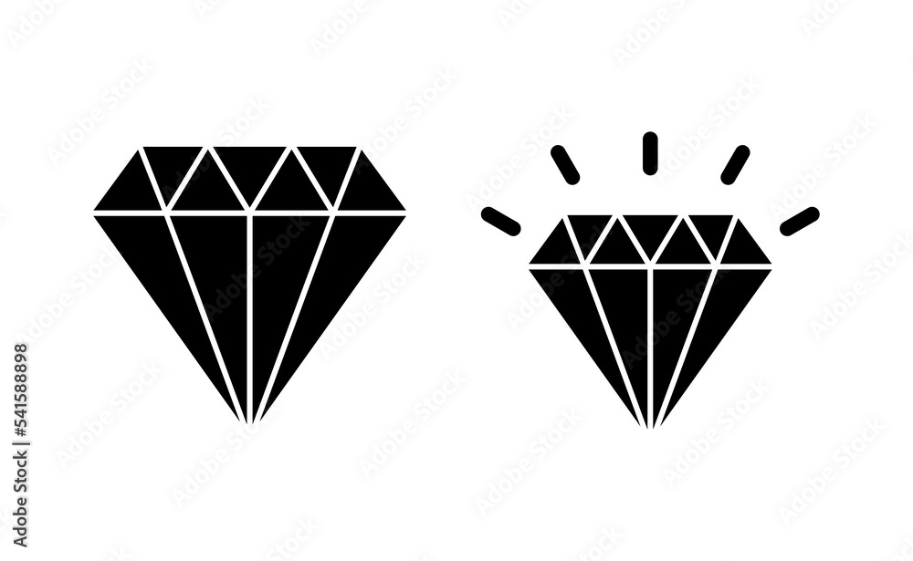 Diamond icon vector for web and mobile app. diamond gems sign and symbol Diamond icon vector for web and mobile app. diamond gems sign and symbol