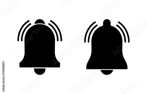 Bell Icon vector for web and mobile app. Notification sign and symbol for web site design