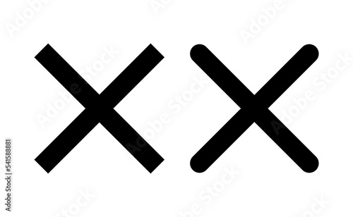 Close icon vector for web and mobile app. Delete sign and symbol. cross sign