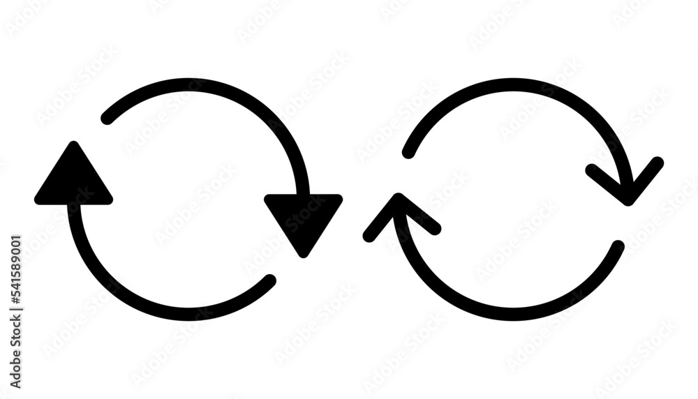 Refresh icon vector for web and mobile app. Reload sign and symbol. Update icon. Refresh icon vector for web and mobile app. Reload sign and symbol. Update icon.