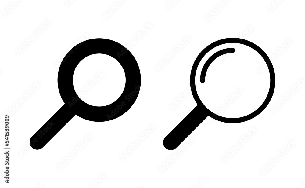 Search icon vector for web and mobile app. search magnifying glass sign and symbol Search icon vector for web and mobile app. search magnifying glass sign and symbol