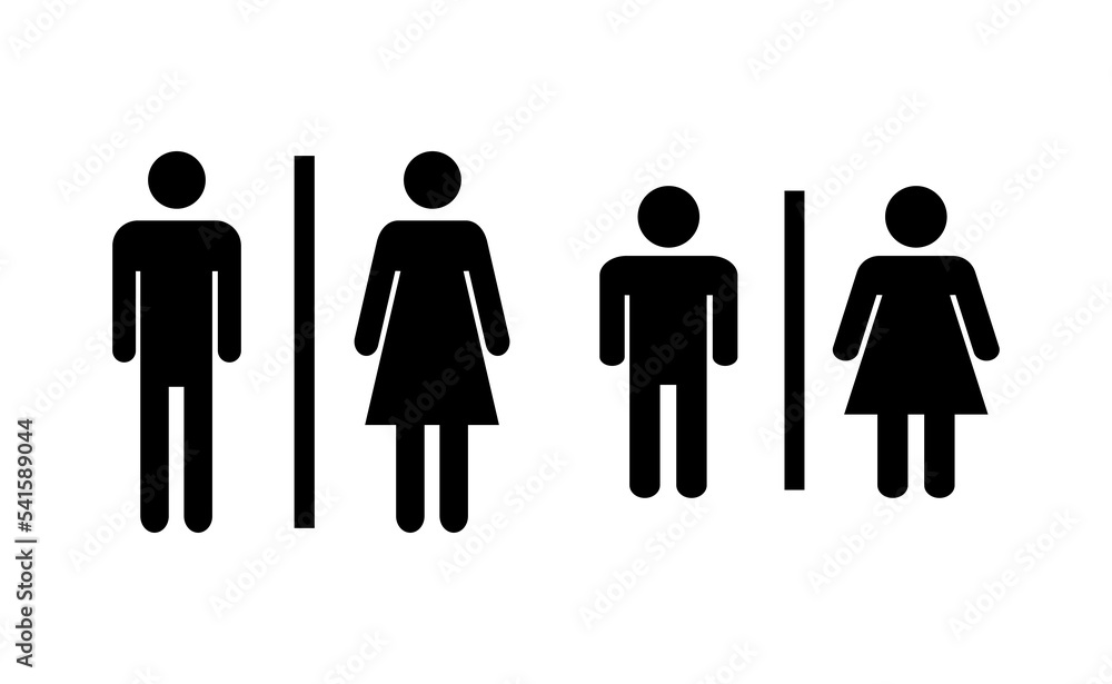 Toilet icon vector for web and mobile app. Girls and boys restrooms sign and symbol. bathroom sign. wc, lavatory Toilet icon vector for web and mobile app. Girls and boys restrooms sign and symbol. bathroom sign. wc, lavatory